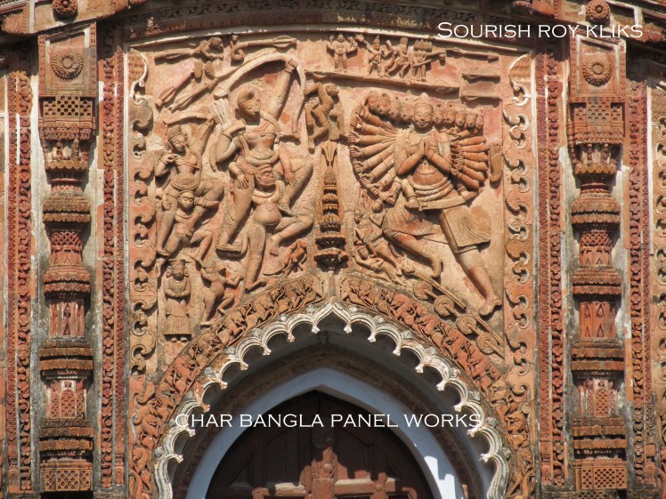 Panel Works Of Char Bangla Temple